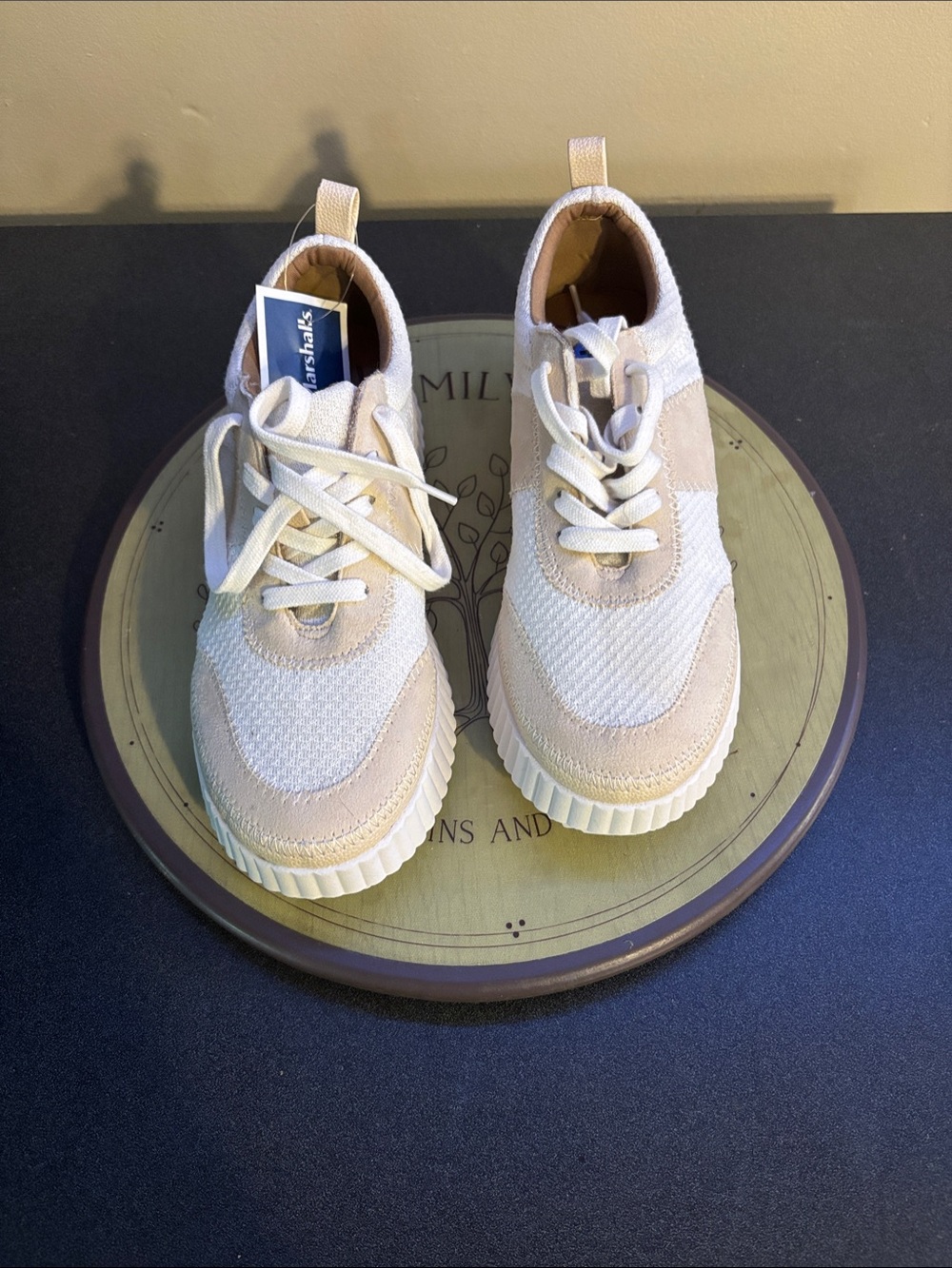 Zodiac Beige and White Women's Sneaker - Casual Lace-Up